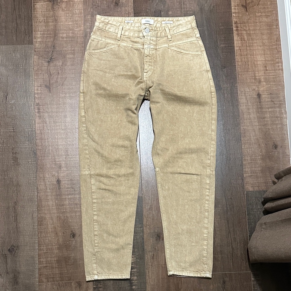 Tan Denim Bootcut Jeans by Closed